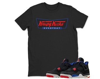 AJ 4 Rare Air T Shirt Match Sneaker Vintage Krispy Kicks T-Shirt, 4 Rare Air Sneaker Match Shirt, Jordan 4 Rare Air Youth and Adult T shirt