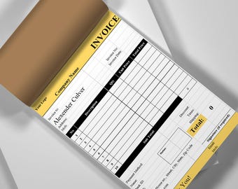 Excel-Invoice-Generator-Vorlage automatisch für Small Business + Google Sheets Bearbeitbare PDF-Sofort-Download