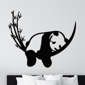 Metal Wall Decor, Panda Wall Art, Panda Bear Decoration, Nature Wall Art, Panda Lover Gift,Wall Hangings, Metal Sign, Home decor, Lover Gift