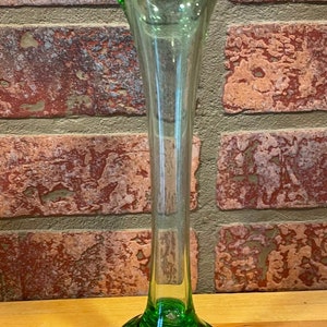 Vintage 1960’s Swedish Blown Glass Jack In The Pulpit Vase  - Aseda