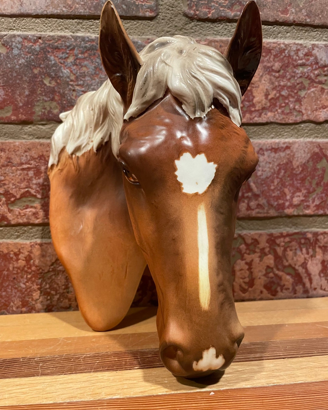 Vintage Norcrest Ceramic Horse Head Wall Hanging Etsy