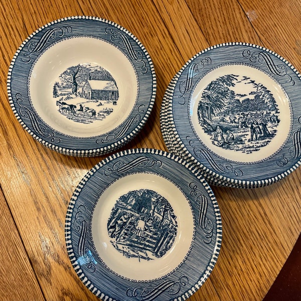 Royal China Currier and Ives Assorted Dishes