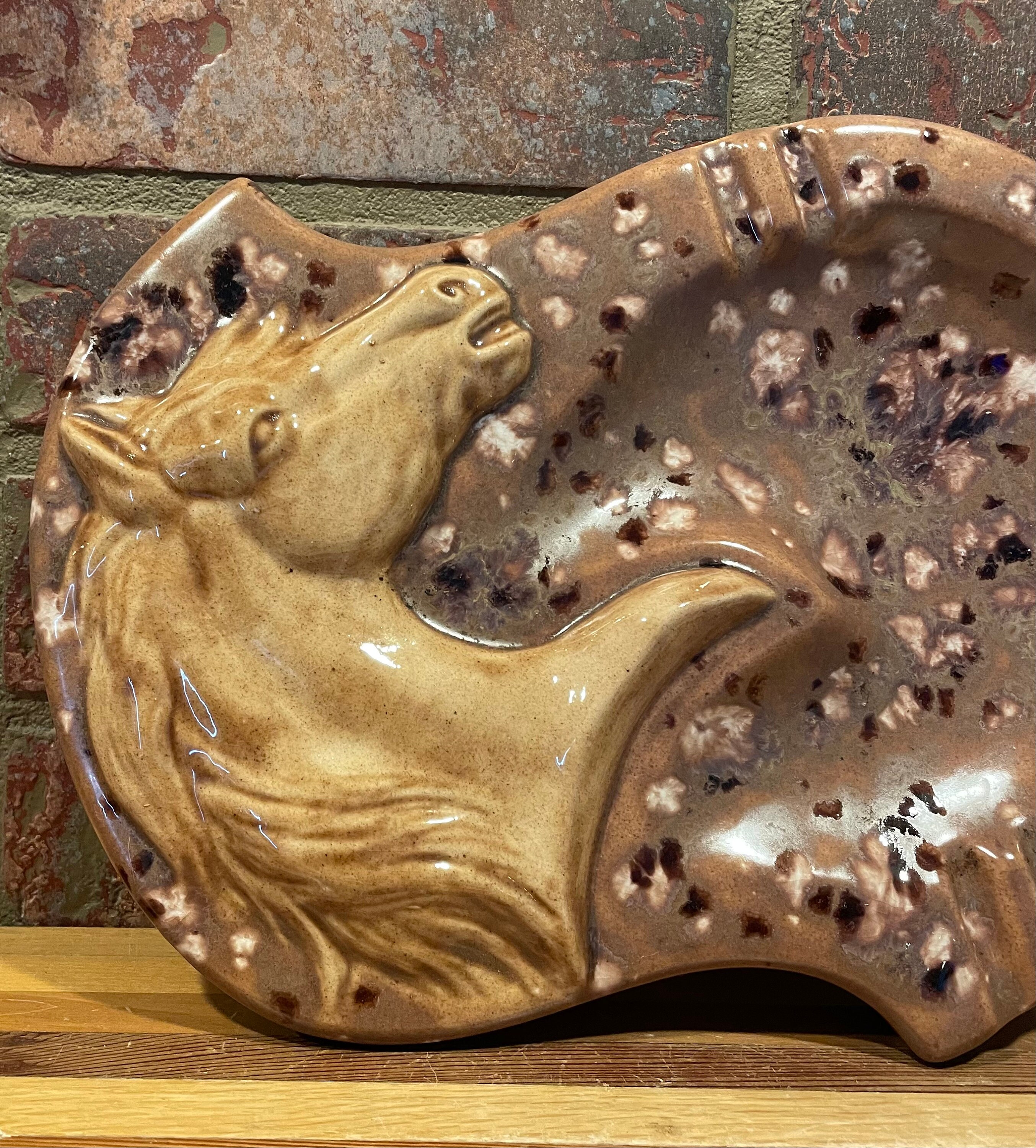 Large Vintage Holland Mold Horsehead Western Ashtray - Etsy