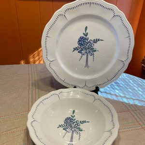 Vintage Open Home Japan Ironstone Large Plate and Bowl