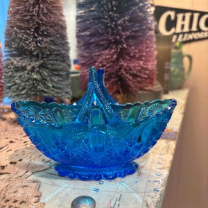 Fenton Daisy Basket - Etsy