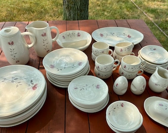 Mid Century Franciscan Duet Rose Dinnerware  Pieces - Choice - FREE SHIPPING