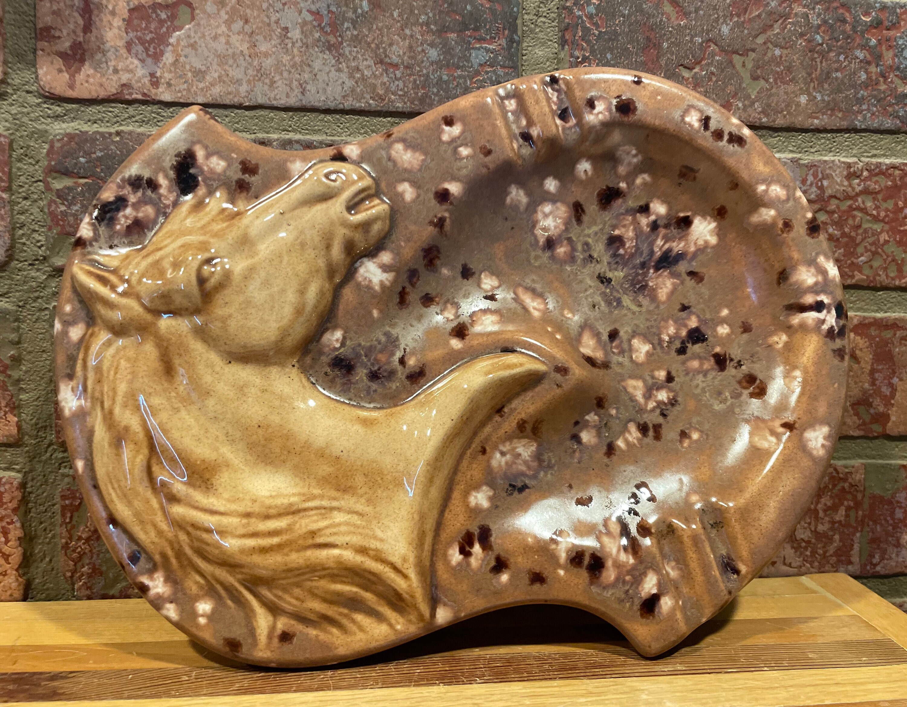 Large Vintage Holland Mold Horsehead Western Ashtray - Etsy