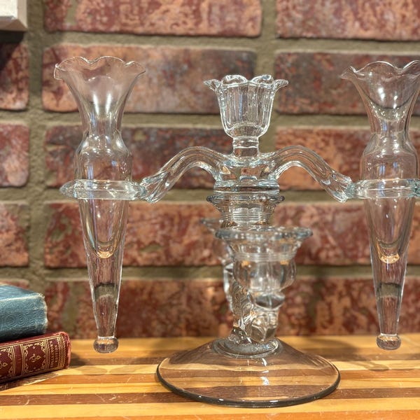 Cambridge Chantilly 4 Piece 3 Lite Candle Holder Epergnes - FREE SHIPPING