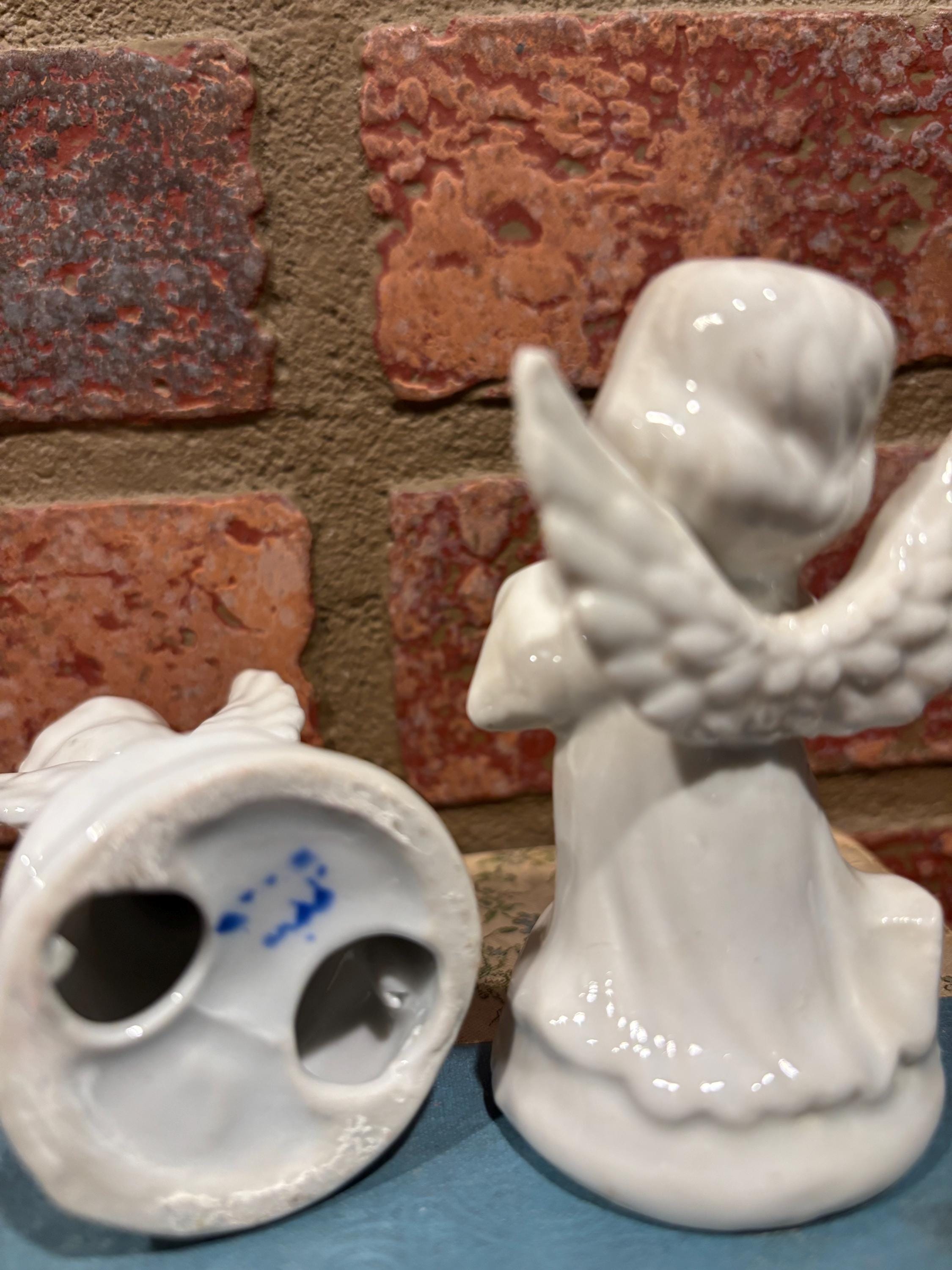 Vintage Porcelain Angels - Christmas - Musical - Japan - FREE