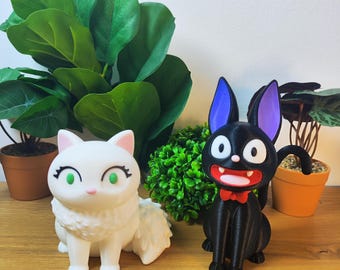 Jiji & Lily Figurines – Kiki's Delivery Service | Ghibli decoration, Japan, Miyazaki, Kodama, Studio Ghibli gift, anime, Jiji Ghibli