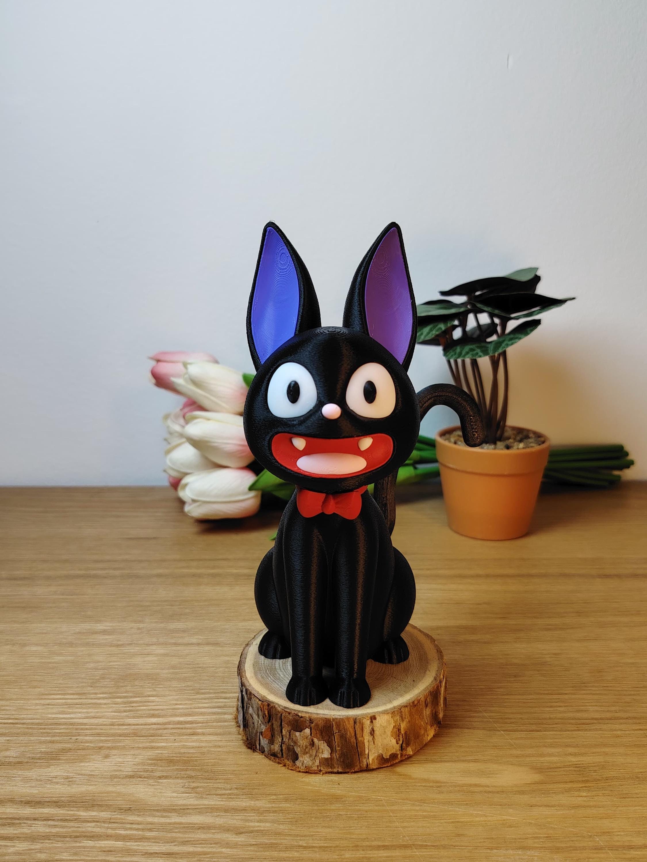 ゴマ様＊kyo＊ハンドメイド＊猫カフェ＊Jiji＊飾り棚2点 Jiji Figurine - Black Cat From Kiki's Delivery Service, Howl's