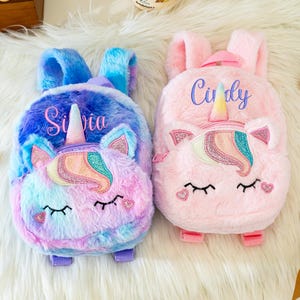 Sac à dos personnalisé pour enfants, sac à dos brodé pour bébé pour enfant, sac à dos pour enfants d'âge préscolaire, cadeau de rentrée scolaire pour enfant et bébé, cadeau d'anniversaire pour fille