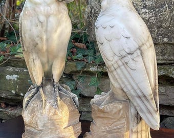 アルバスタ オウム 鳥 置き物 イタリア製 made in Italy 石 アルバスタ