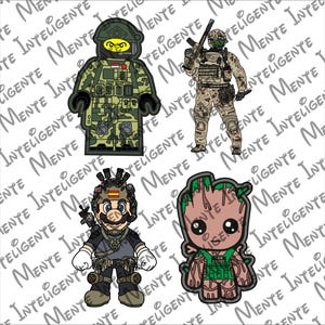 taktisches Militär Mole Patch, Spezialeinheiten Soldaten Klettverschluss Abzeichen Tarnoperator Aufnäher für Rucksäcke, Jacken & Hüte