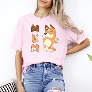 Bluey Mum T-Shirt, Bluey Mom Shirt, Mum Blue shirt, Chilli Bluey Mum Shirt, Bluey Chilli Mum Tee, Bluey Mom Shirt, Mother's Day Bluey Shirt