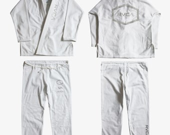 Shoyoroll x RVCA ホワイト柔術着 | 希少なSYR BJJ着物 | 限定版柔術着 