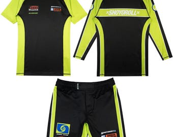 Conjunto Shoyoroll Federation V4 BJJ: Rash Guard y pantalones cortos de entrenamiento