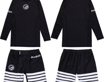 Conjunto Shoyoroll Ataque BJJ: Rash Guard y pantalones cortos de entrenamiento