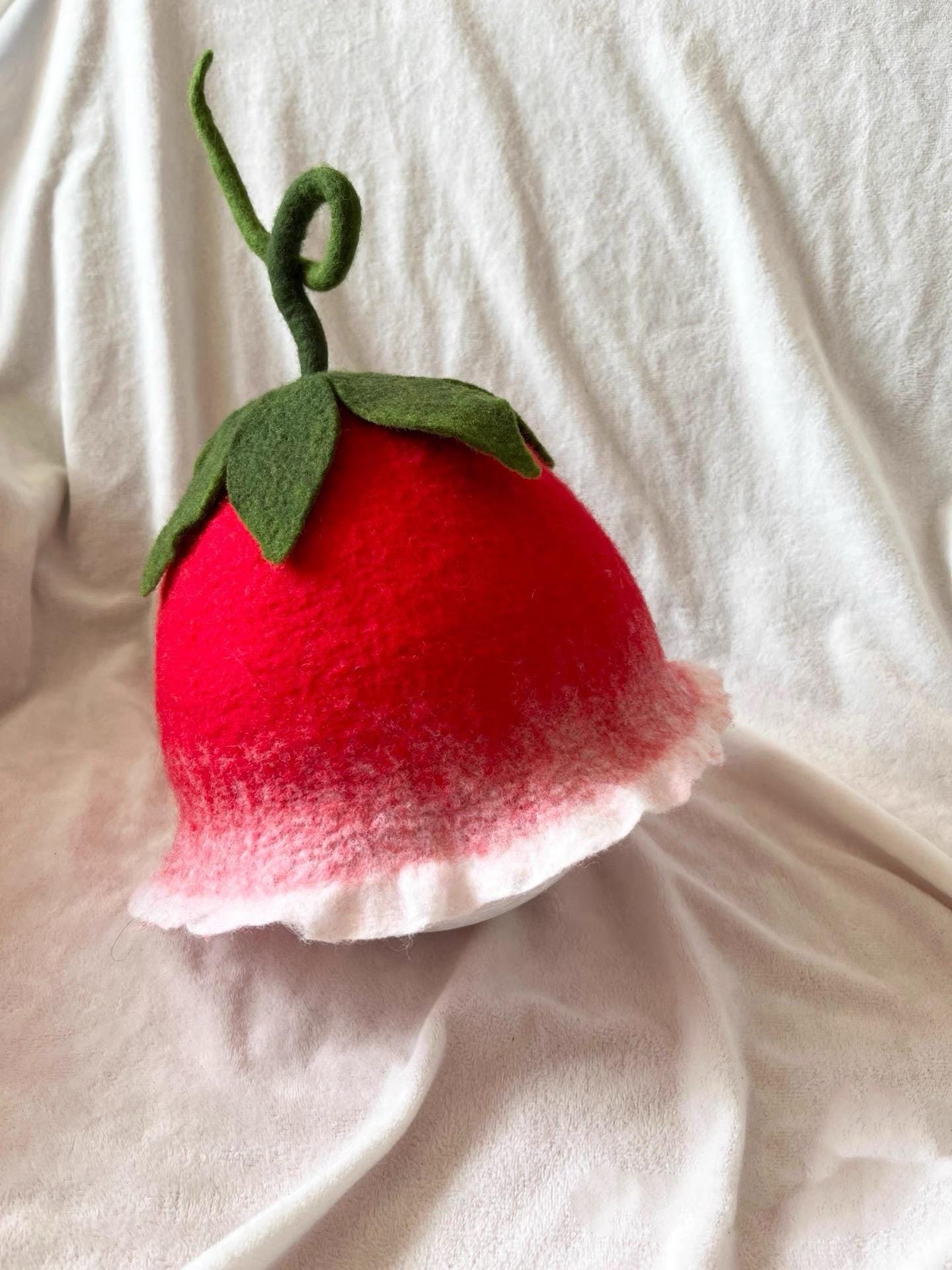 ??Vintage Felted Fruit Hat ?? Kmiunty Women Cute Fruit Beret Girl Fruit Hat Wool Cap with  main image 4