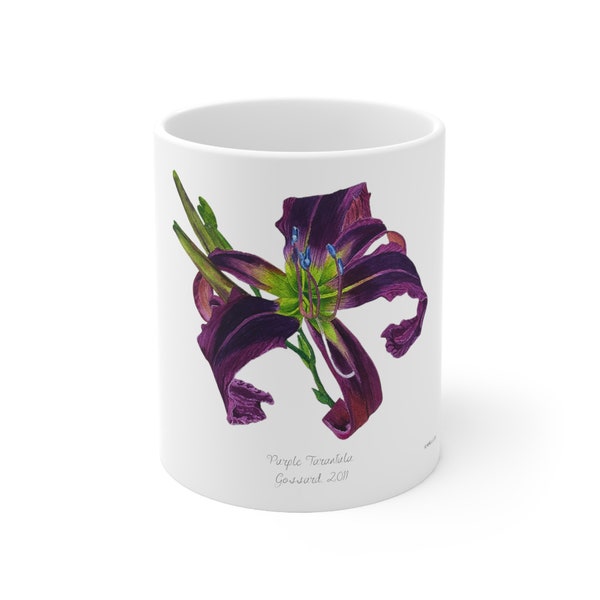 Purple Tarantula Ceramic Mug 11oz