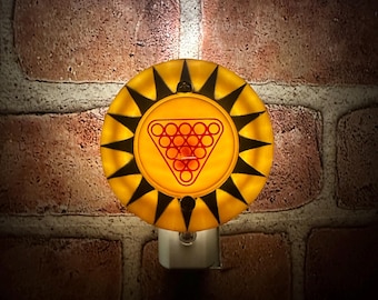 Billiards Pool Que Pinball Pop Bumper Night Light