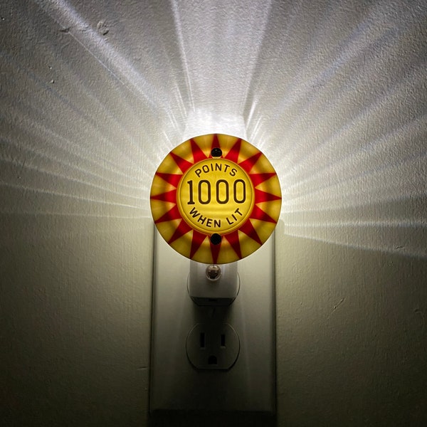 1000 Points When Lit Pinball Pop Bumper Night Light