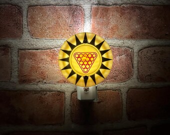 Billiards Pool Que Pinball Pop Bumper Night Light