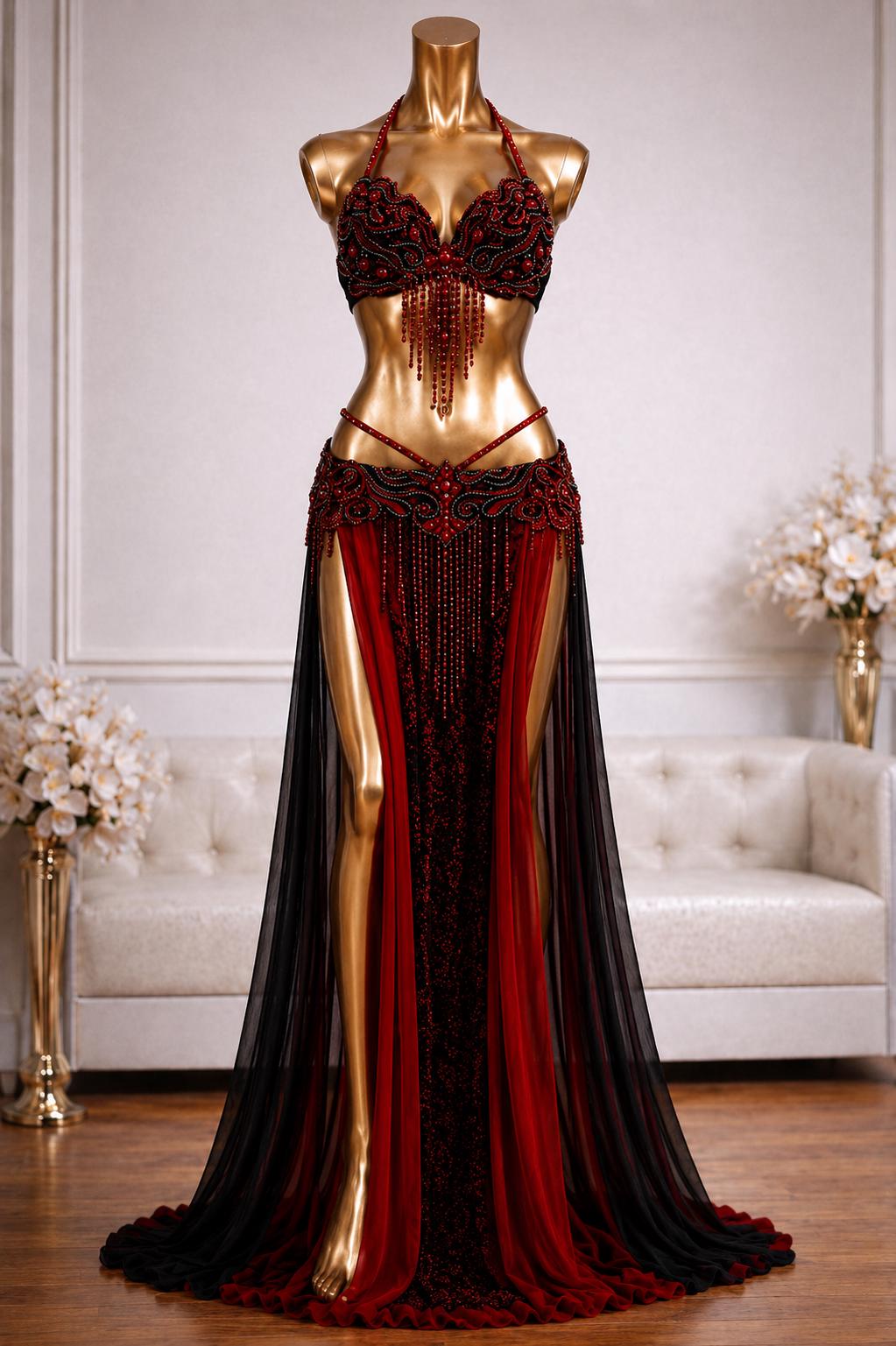 ベリーダンス フリル スカート ベロア DARK FUSION BOUTIQUE Tribal fusion costume - Etsy 日本