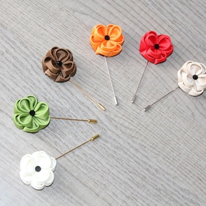 Lapel Pin Suit Flower Brooch wedding boutonniere groom&#39;s gift groomsmen boutonnieres set of 6