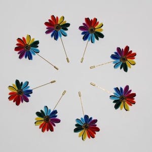 Rainbow set of Lapel brooches LGBT pride Lapel pins