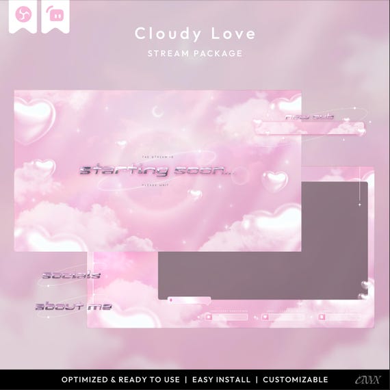 Obs Overlays Purple Pastel Cozy