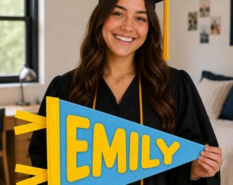 Custom Felt Pennant Flag Personalized Nursery Name Sign Felt Name Banner Decor Baby Shower Gift  Wall Decor Kids Room