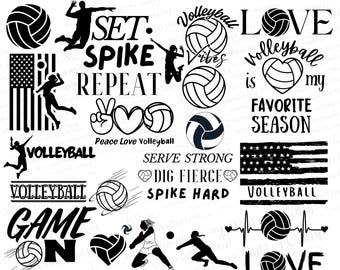 Volleyball PNG bundle, SVG Volleyball bundle, Volleyball mom pngs, Sports Graphics Digital download