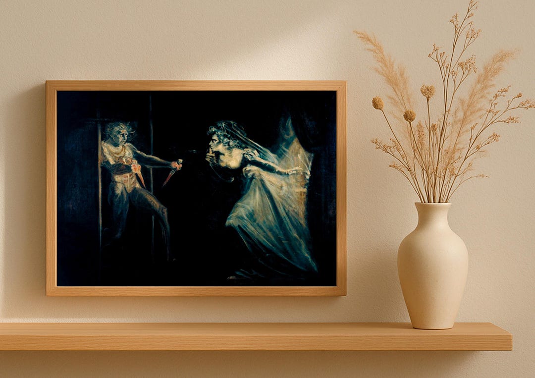 Lady Macbeth Print | Henry Fuseli Art | Gothic Shakespeare Wall Art ...