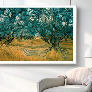Vincent Van Gogh Olive Trees art poster/colorful vintage wall decor for living room/ ideal gift for art collectors