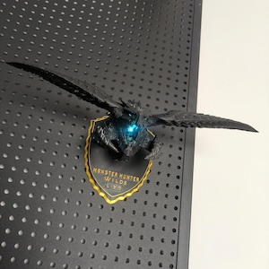 3D-geprinte Dragon Head-controllerstandaard: led-gamingtafeldisplay, magnetische basishouder, fantasie bureaubladdecor, uniek gamercadeau