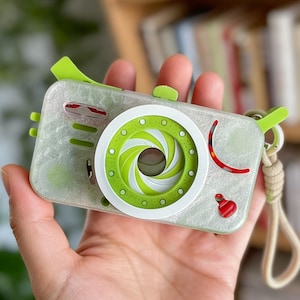 3D gedruckte Kamera Fidget Spielzeug - EDC Stress Relief Gadget, Multifunktions Schreibtisch Spielzeug, kreatives Geschenk für Fidget Liebhaber, Schreibtisch Dekoration