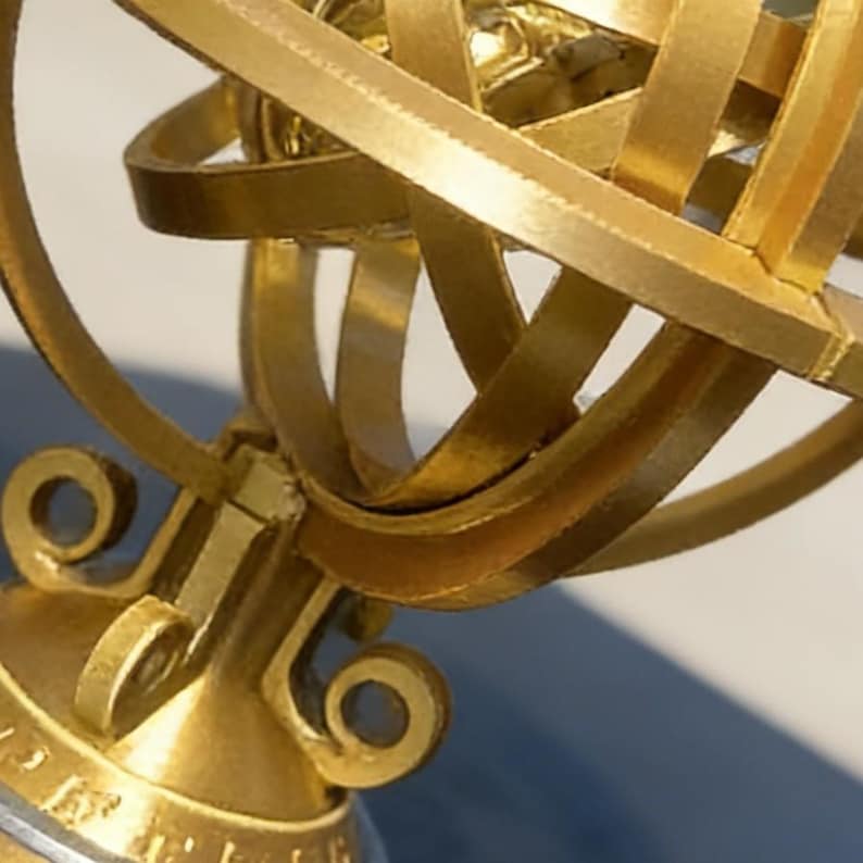 3D Printed Rotating Armillary Sphere—celestial Desk Ornament ...
