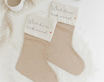 Nikolaus | Nikolausstrumpf | Nikolausstiefel | Weihnachten | Weihnachtsstrumpf | Nikolausgeschenk | personalisiert | zum Befüllen
