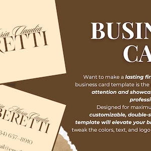 Elegant, minimal and absolutely impactful business cards to promote your business with your customers!