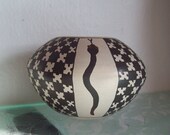Rattle Snake Acoma Pueblo Native American Bowl signed
