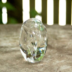 Rare Steuben Glass "Pressed Elephant" Hand Cooler ~ Steuben Shape #5511 ~ Signed / Etched 'Steuben' ~ Beautiful, Stylized, Modern Design image 4