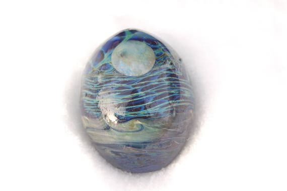 Early John Lewis 1971 Studio Art Glass Moon Bottle Vase Etsy