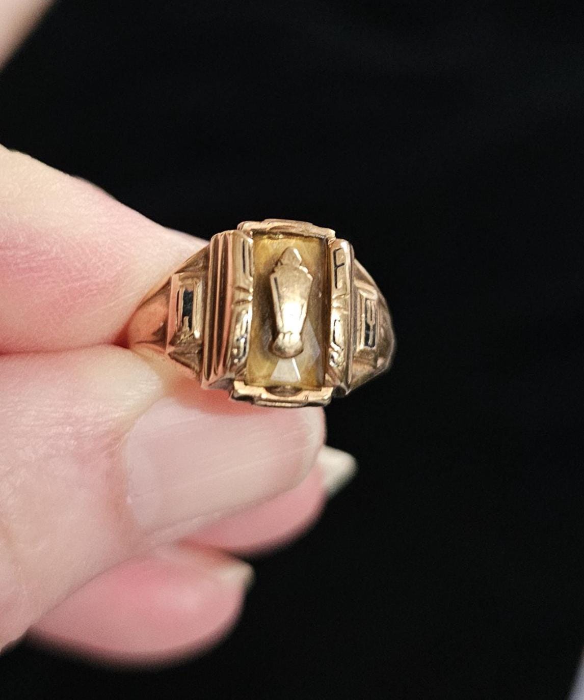 Vintage 10k Class Ring - Etsy