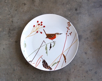Charley Harper 12" service/assiette/assiette à découper/plateau en céramique, vaisselle Harper's Harvest - Tag Harper's Harvest - 2 disponibles