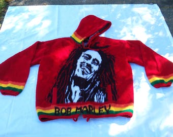 Vintage Bob Marley Hoodie One Love Tejidos Ruminahui Ecuador