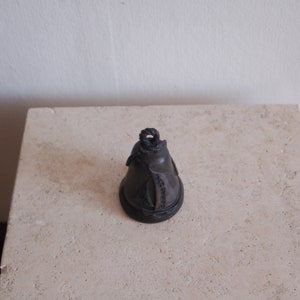 Bronze Bell from the American Bell Association's 1994 San Diego Convention Featuring a Ship at Sea, Rope Topper and Anchor Charm Nice Sound image 9