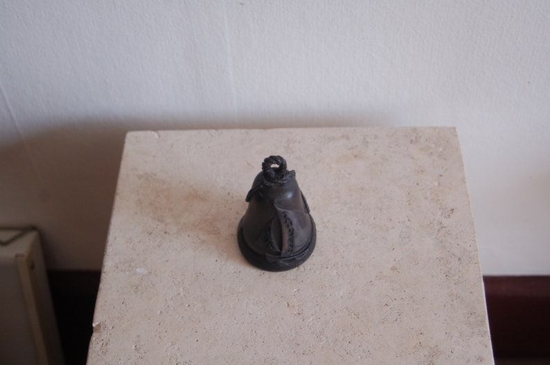 Bronze Bell from the American Bell Association's 1994 San Diego Convention Featuring a Ship at Sea, Rope Topper and Anchor Charm Nice Sound image 9