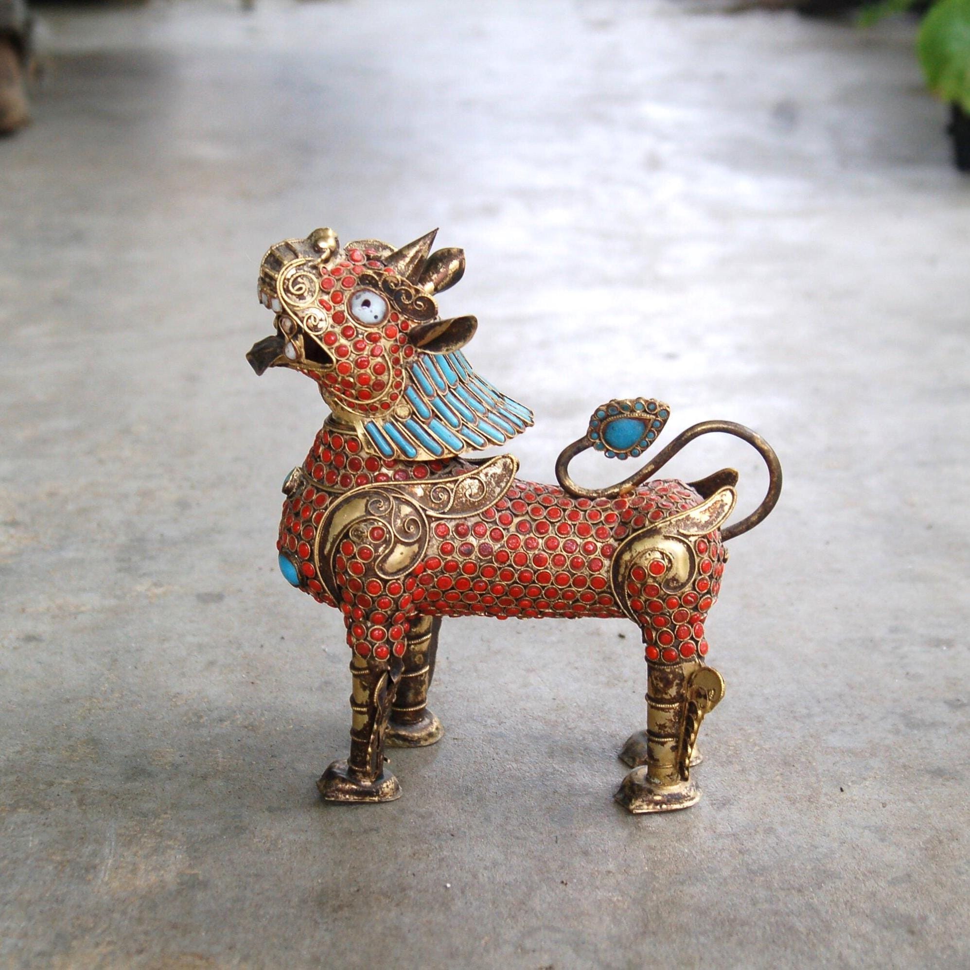Tibetan snow lion - Etsy 日本