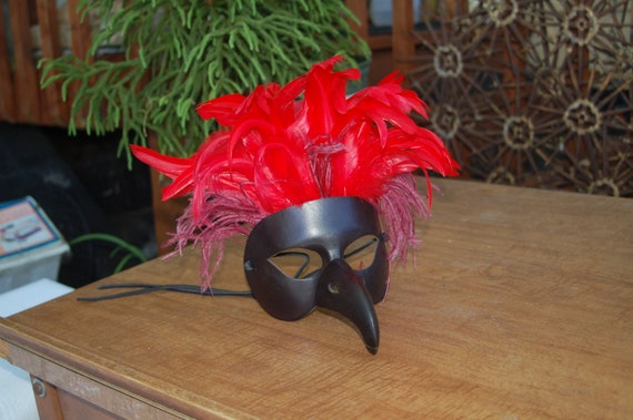 Newman's Commedia Mask Company's Handmade Leather… - image 1